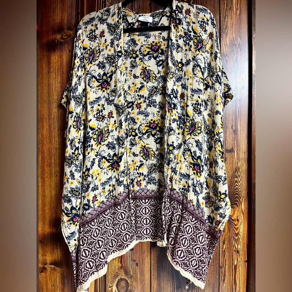 David and Young floral kimono